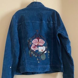 Corduroy Floral Jacket